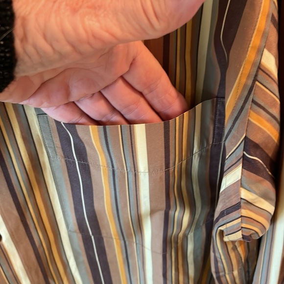 BARNEYS NEW YORK Striped Multicolor Men's Shirt Excellent Condition! Italy - Picture 6 of 7